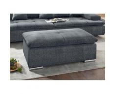 Nova Via Hocker, wahlweise mit Kaltschaum (140kg Belastung/Sitz) und AquaClean-Stoff für leichte Reinigung Wasser blau Hocker Polsterhocker Sessel Sofas Couches