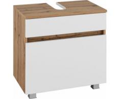 HELD MÖBEL Waschbeckenunterschrank Lucca, weiß, wotaneiche/weiß Matt