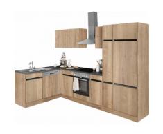 OPTIFIT Winkelküche Roth EEK B beige L-Küchen Küchenzeilen -blöcke Küchenmöbel Arbeitsmöbel-Sets