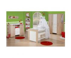 Roba Babyzimmer Set (6-tlg) Kinderzimmer Daniel M, weiß, Neutral, weiß/eiche