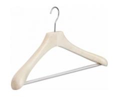 pieperconcept Kleiderbügel Noa Men, (Set, 3 tlg.), mit gummiertem Riffelsteg für Hosen, aus Ahornholz beige Ständer, Halterungen Haken Aufbewahrung Ordnung Wohnaccessoires