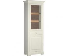 SELVA Vitrine Constantia Modell 7509/7510 wahlweise mit oder ohne Beleuchtung, beige, elfenbeinfarbig