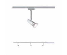 Paulmann Schienensystem-Sets URail Set Barelli max 3x10W GU10 Chrom matt/Chrom matt, (120 cm), (1tlg.) silberfarben Schienensysteme und Seilsysteme Deckenleuchten Lampen Leuchten Stromschienensysteme