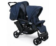 CHIC4BABY Geschwisterwagen Duo, navy blau Kinder Kinderwagen Buggies