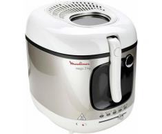 Moulinex Fritteuse Mega AM4800, 2100 Watt, Fassungsvermögen 3,3 Liter silberfarben Heißluftfritteusen Fritteusen Haushaltsgeräte