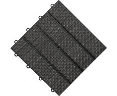 florco Terrassenplatten Tex, Klickfliesen grau Terrassenfliesen Terrassenböden Garten Balkon