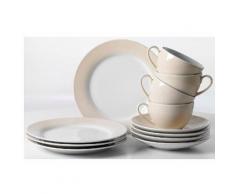 Ritzenhoff & Breker Tafelservice (8-teilig), beige, Neutral, naturweiß