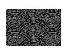 Platzset, PS0117, queence (Set, 4-tlg.) schwarz Platzsets Tischwäsche Tischdecken