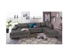 sit&more Wohnlandschaft Labene, grau, fango