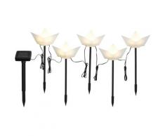 Gartenleuchte Solarleuchte Boote, Warmweiß, Gartenstecker weiß LED-Lampen LED-Leuchten SOFORT LIEFERBARE Lampen Leuchten