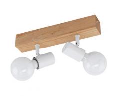 EGLO Deckenspot TOWNSHEND 3, E27, Deckenlampe braun Deckenleuchten Lampen Leuchten sofort lieferbar