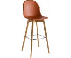 connubia by calligaris 4-Fußstuhl Academy W CB/1673-LHS / -V P19W braun Barhocker Barmöbel Küchenmöbel Stühle