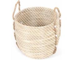 Franz Müller Flechtwaren Dekokorb, (1 St.), aus Seegras, Ø ca. 33 cm beige Dekokorb Körbe Boxen Regal- Ordnungssysteme Küche Ordnung