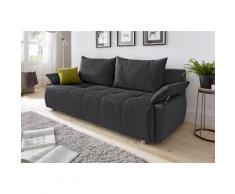 COLLECTION AB Schlafsofa, mit Federkern, Bettfunktion und Bettkasten, inklusive 2 Rücken- 1 Zierkissen, frei im Raum stellbar grau Schlafsofa Sofas Couches Möbel sofort lieferbar