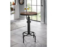 Homexperts Bartisch Solid, beige, natur/schwarz used Look