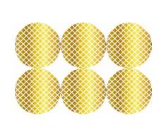 queence Getränkeuntersetzer GC0123, (Set, 6 tlg.), aus Acrylglas goldfarben Untersetzer Küchenhelfer Haushaltswaren