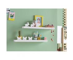 Lüttenhütt Wandregal Schmetterling + Hase (2er--Set) weiß Wandboards Wandkonsolen Regale Kleinmöbel