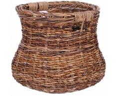 Franz Müller Flechtwaren Dekokorb, aus Rattan, mit praktischen Grifflöchern beige Dekokorb Körbe Boxen Regal- Ordnungssysteme Küche Ordnung
