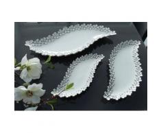 GILDE Dekoschale Dreamlight Collection weiß Dekoschalen Dekotabletts Deko Wohnaccessoires