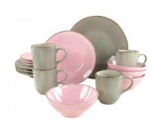 CreaTable Kombiservice "ELLA" (16-teilig), rosa, Neutral, rosa-schlamm