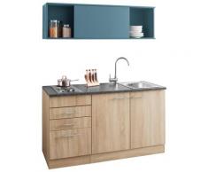 OPTIFIT Küchenzeile Mini, mit E-Geräten, Breite 150 cm blau Singleküchen Küchenzeilen -blöcke Küchenmöbel Arbeitsmöbel-Sets