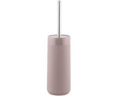 axentia WC-Garnitur Steingut rosa WC-Zubehör Badaccessoires Badmöbel
