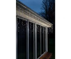 KONSTSMIDE LED Eisregen Lichtervorhang mit Lichtsensor und Timer weiß Lichternetze Lichtervorhänge Dekoleuchten Lampen Leuchten Saisonartikel Weihnachten
