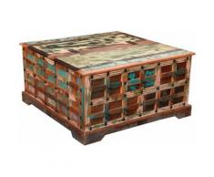 Ploß Couchtisch Jaipur, aus recyceltem Altholz, Shabby Chic, Vintage braun Couchtische Tische Möbel sofort lieferbar