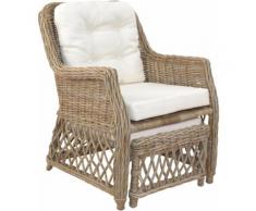 Home affaire Rattanstuhl grau Rattan-Sessel Sessel Stühle