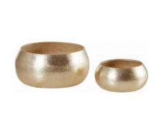 andas Schalen-Set, 2-teilig, Bambus silber, silberfarben, Bambus silber