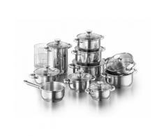 Kopf Topf-Set Janina (Set, 9-tlg.) silberfarben Topfsets Töpfe Haushaltswaren Topf