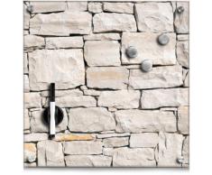 Zeller Present Magnettafel Stone, Memoboard, aus Glas, Stein Motiv braun Büroaccessoires Wohnaccessoires