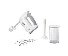 BOSCH Handmixer "ErgoMixx MFQ36440" Mixer 2 Rührbesen, Edelstahl-Knethaken, Pürierstab, Becher grau Zerkleinerer