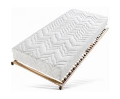 Taschenfederkernmatratze + Lattenrost Tendenz K Breckle 24 cm hoch Anzahl Federn: 1000 (Set), Neutral, natur