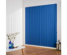 Liedeco Lamellenvorhang Vertikalanlage Verdunkelung - 89 mm Lamelle, Kürzbare blau Lamellen Rollos Jalousien