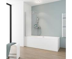 Schulte Badewannenaufsatz Komfort, BxH: 80 x 140 cm, aluminiumoptik grau Duschwände Duschen Bad Sanitär