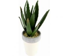 Kunstpflanze Agave in Topf 27/12 cm, grün, grün