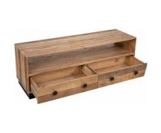 SIT Lowboard Old Pine, TV-Board aus recyceltem Pinienholz, Fernsehtisch in Vintage Optik beige Lowboards Kommoden Sideboards