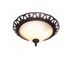TRIO Leuchten Deckenleuchte Rustica, E27, Deckenlampe, Leuchtmittel tauschbar braun Deckenleuchten Lampen sofort lieferbar