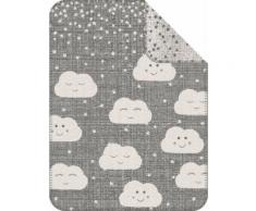 s.Oliver Kinderdecke Clouds, mit Wolken und Sternen grau Kinder Kinderdecken Decken