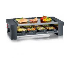 Severin Raclette RG 2687, 8 Raclettepfännchen, 1150 Watt schwarz Küchenkleingeräte Haushaltsgeräte