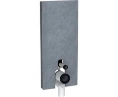 GEBERIT Vorwandelement WC Monolith, (Komplett-Set), Wasseranschluss hinten mittig, für Stand-WC 114cm silberfarben Sanitärtechnik Bad Sanitär