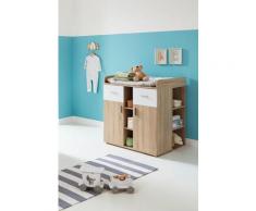 BMG Wickelkommode Maxim, bis 25 kg, umbaufähig zur Kommode, mit Unterstellregal (Set), 90 cm beige Baby Wickelkommoden und Wickelregale Babymöbel Baby-, Kinder- Jugendzimmer