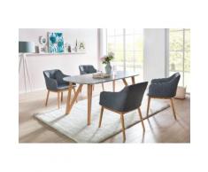 SalesFever Essgruppe (Set, 5-tlg) grau Essgruppen Tische Sitzmöbel-Sets