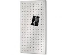 BLOMUS Magnettafel -MURO- gelocht silberfarben Wanddekoration Deko Wohnaccessoires