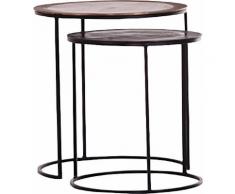 Gutmann Factory Satztisch Mix&Match, gelb, bronze-und messingfarben