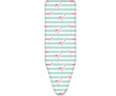 Colombo Newscal Bügelbrettbezug FLAMINGO, 140 x 55 cm bunt Bügelbretter Küche Ordnung Bügelbrettbezüge