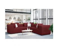 Places of Style Ecksofa Novum, rot, Neutral, beere