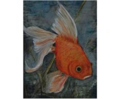 Artland Wandbild Feng Shui - Goldfisch orange Bilder Bilderrahmen Wohnaccessoires