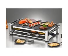 Rommelsbacher Raclette Fashion RCC 1500, 8 Raclettepfännchen, 1500 Watt silberfarben Küchenkleingeräte Haushaltsgeräte